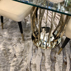 Shimmery Changing Zebra Animal Print Soft Cozy Area Rug/Carpet