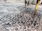 Color-Shift Foldable Flat Weave Area Rug - Shifting Hues Design - Versatile Indoor/Outdoor Rug - Power Loomed with Polypropylene/Polyester Blend - Turkish Craftsmanship - Soft and Durable - Unique Visual Appeal