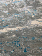 Silver Shimmery Changing Gray Blue Ultra Soft Cozy Area Rug/Carpet