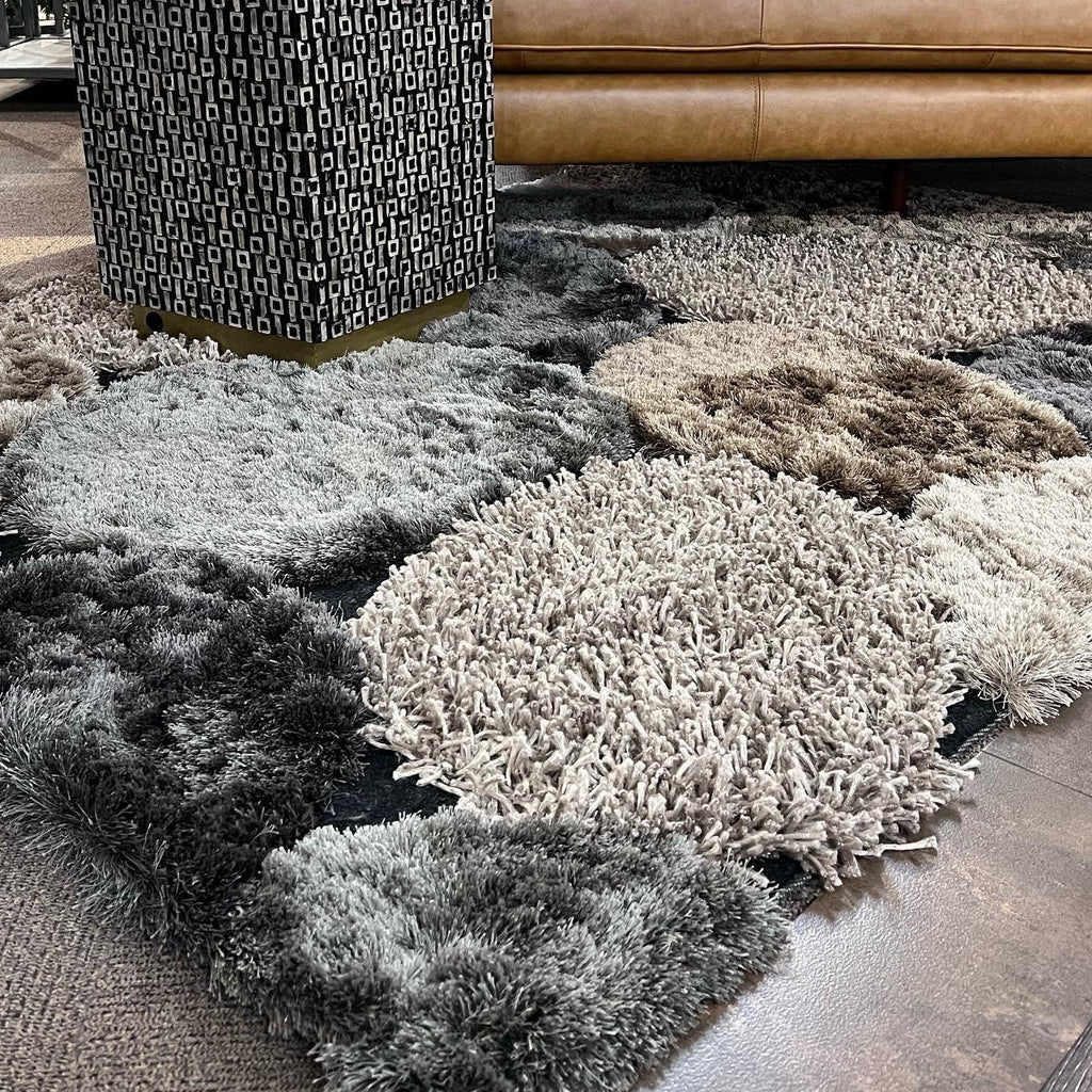 Stone Soft Plush Design Shag Area Rug/Carpet