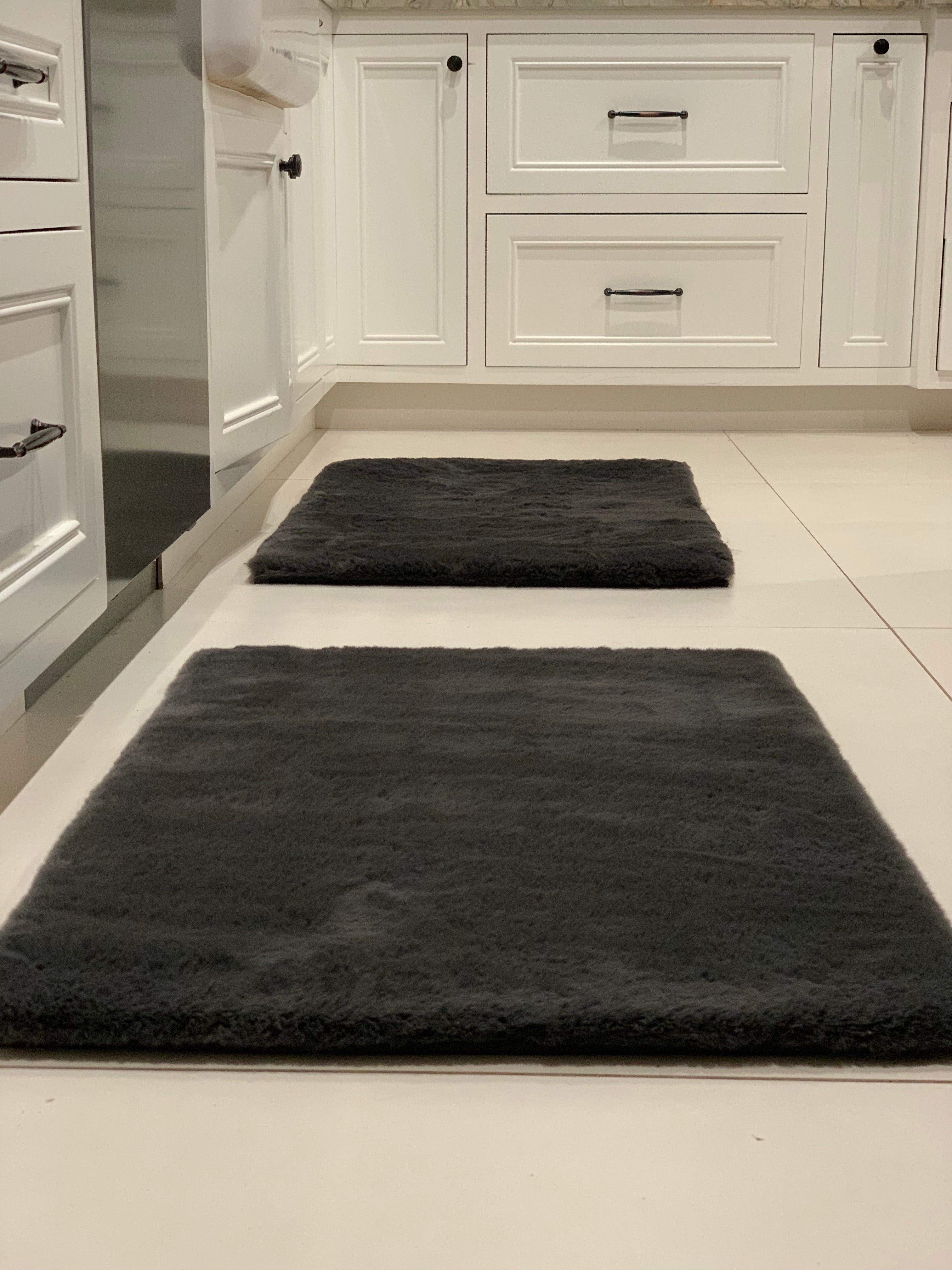 Bath Mat Faux Fur Area Rug / Door Mat/ Kitchen Mat