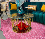 Vegan Metallic Shinny Glow Faux Hide/Cowhide Area Rug/Carpet