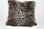 Leopard Cheetah Jaguar Feline Animal Print Soft Cozy Fuzzy Faux Fur Throw Pillow