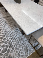 Silver Shimmery Changing Color Gray Aqua Blue Soft Cozy Area Rug/Carpet