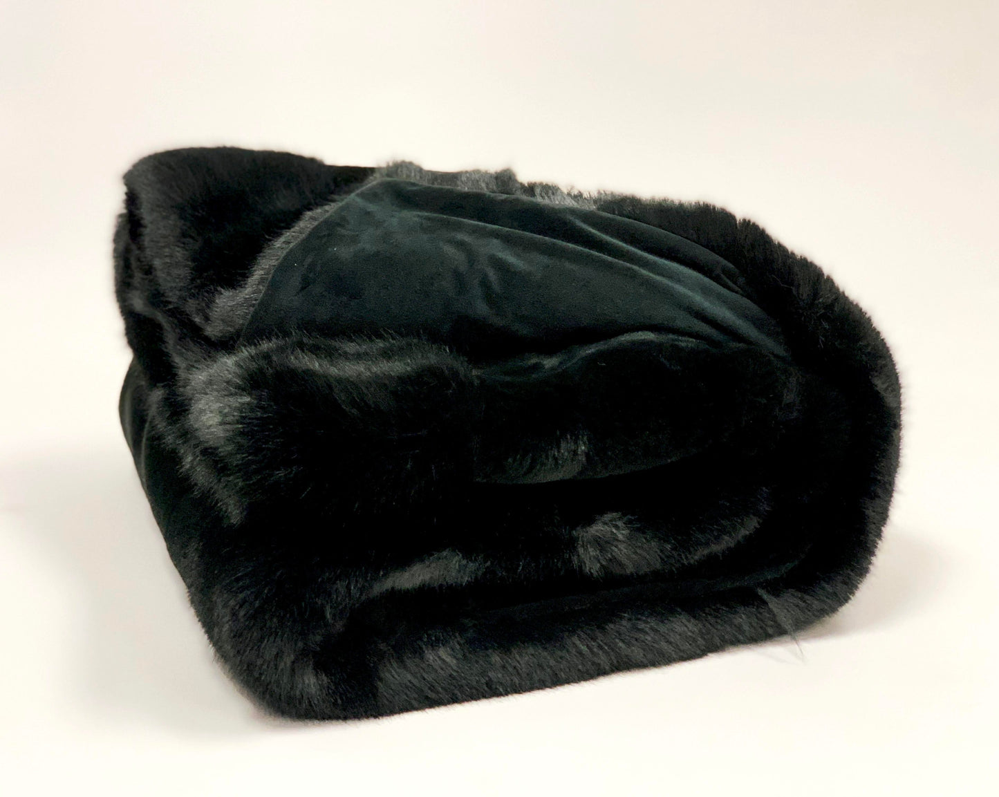 Luxurious Chinchilla Rabbit Faux Fur Throw Blanket