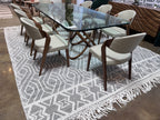 Natural Wool Blend Bohemian Design Rug