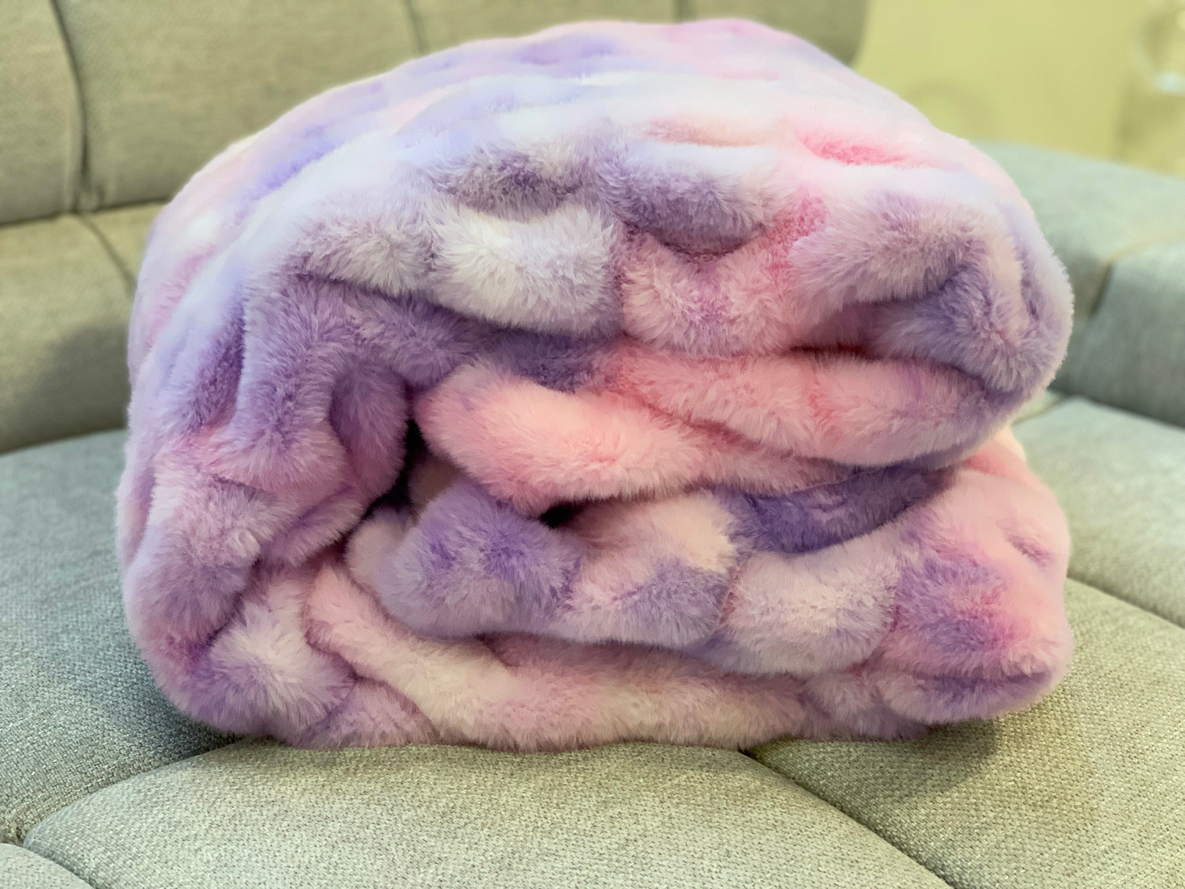 Single discount fur blanket