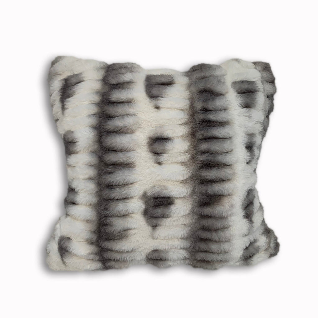 Fluffy Faux Fur Braided Look teddy bear touch Decorative Pillow