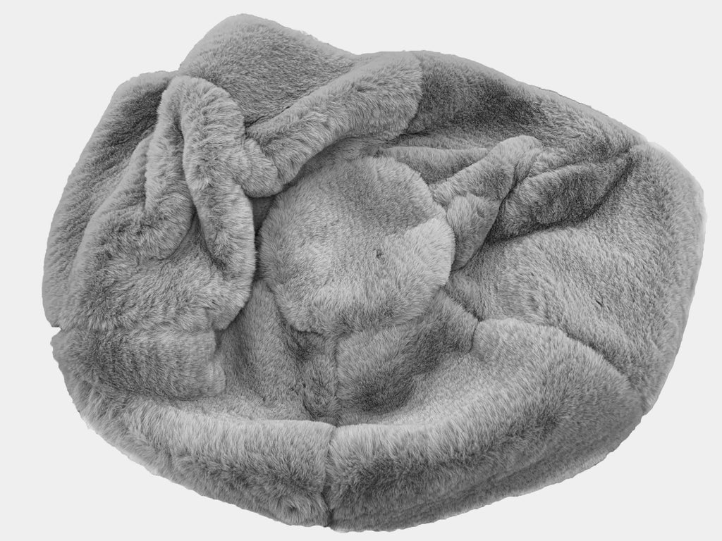 Style & Strength Ball – Chinchilla Faux Fur Seat for Home, Office & Exercise.