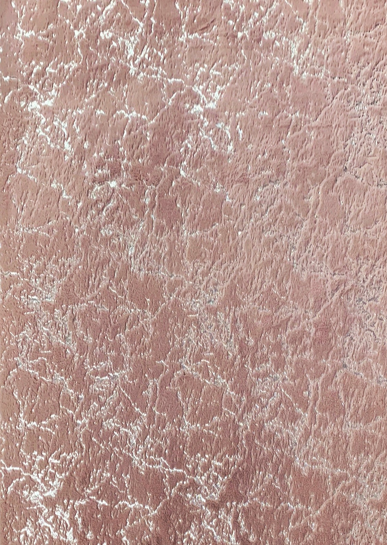 Pink Metallic Silver Shimmery Area Rug/Carpet