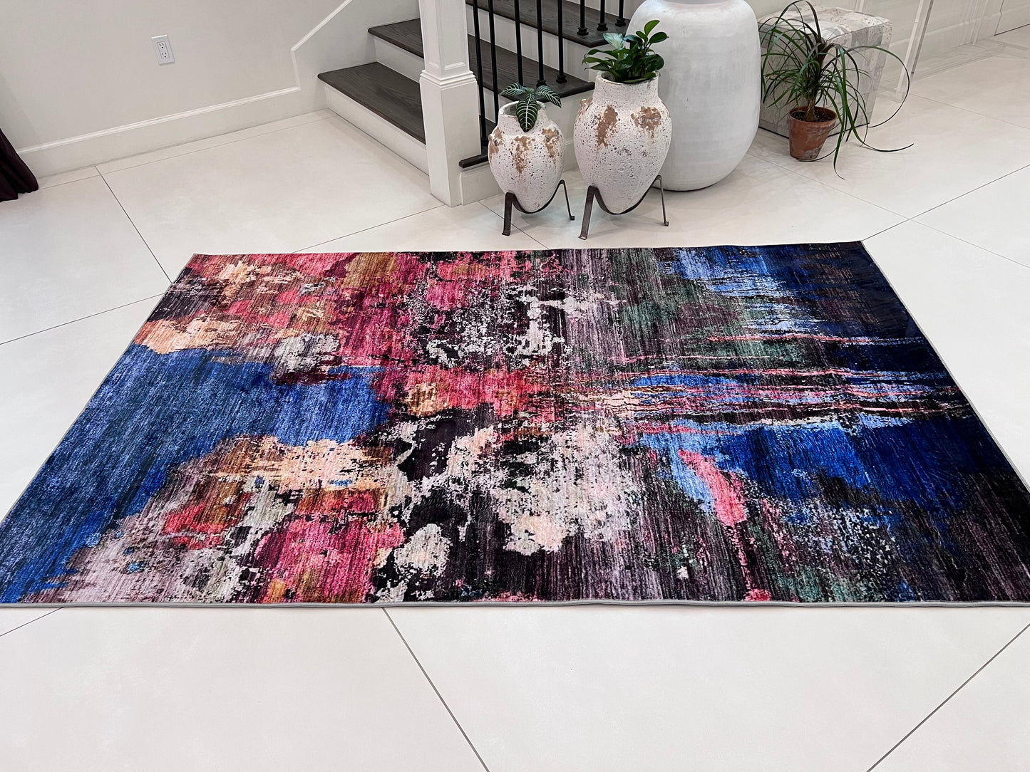 Foldable Anti-Slip Polyester Area Rug | Style# SHAH-20 - Elevate Your Space