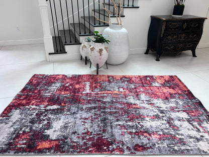 Foldable Anti-Slip Polyester Area Rug | Style# SHAH-26 - Elevate Your Space