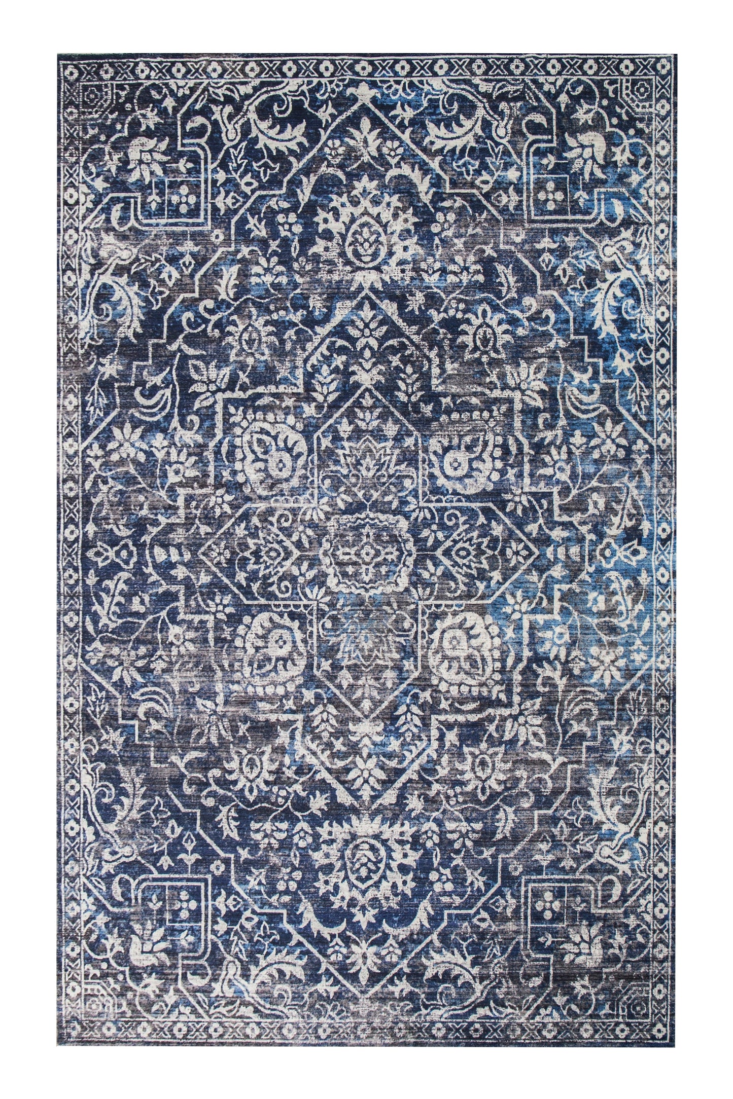 Foldable Anti-Slip Polyester Area Rug | Style #SHAH-28 - Elevate Your Space