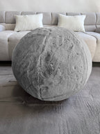 Style & Strength Ball – Chinchilla Faux Fur Seat for Home, Office & Exercise.